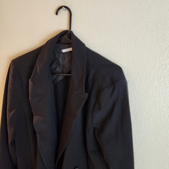 MM LaFleur Black Twill Blazer Business Office Tamar Longline Jacket Size 16 - Picture 9 of 13
